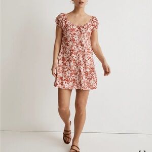 Madewell floral Mini Dress
